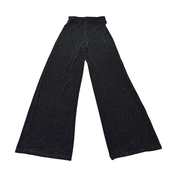 ALIX NYC Eames Wide-Leg High-Rise Pant in Black & Silver - Picture 7 of 12